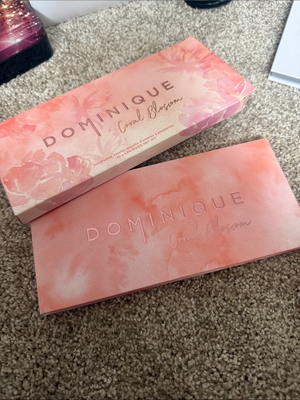 Dominique Cosmetics Coral Blossom Eyeshadow Palette - Coral Pink Peach